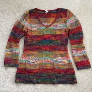 Vintage Y2K Boho Bobbie Brooks 100%Acrylic Sweater